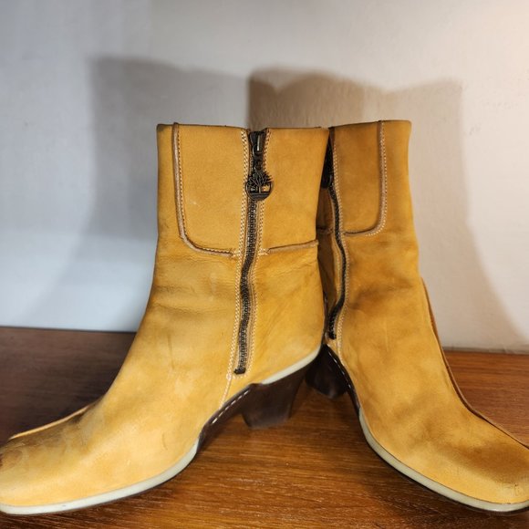 Timberland Original Yellow Waterproof Boots Women (8.5) - Picture 4 of 15